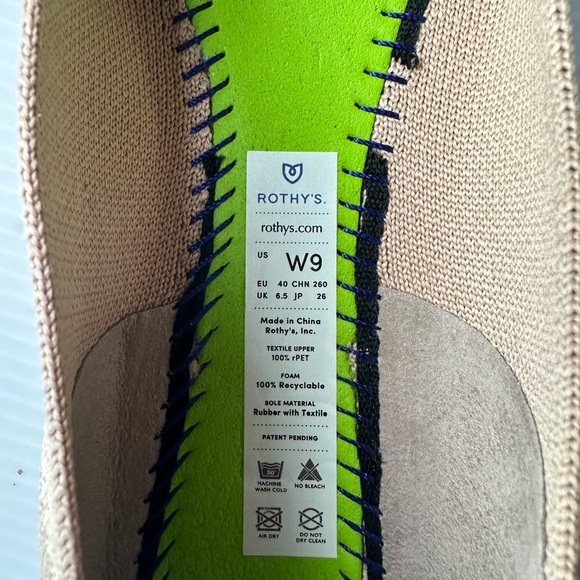 Rothy’s The Square Ecru Flat - Picture 8 of 8